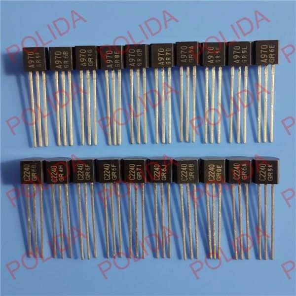 5pairs OR 10PCS TOSHIBA TO-92 2SA970-GR/2SC2240-GR 2SA970/2SC2240 A970/C2240