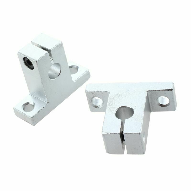 2Pcs SK8 8mm Linear Rail Shaft Clamping Guide Support for XYZ Table D9E3E3