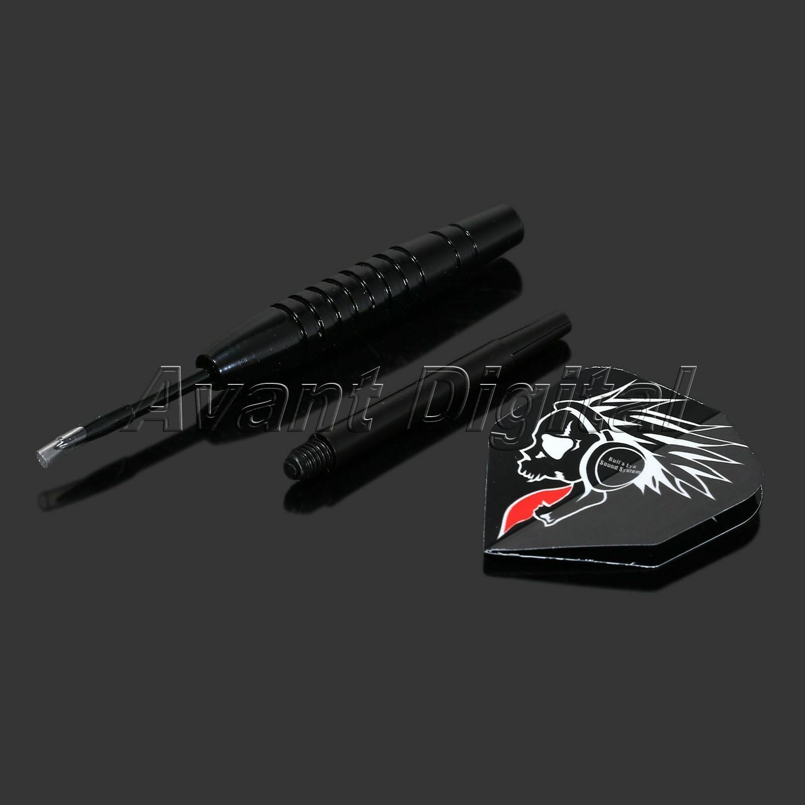 3PCS Black Dart Darts Steel Needle Tip Torpedo Shape Barrel with Nice Flight 22G
