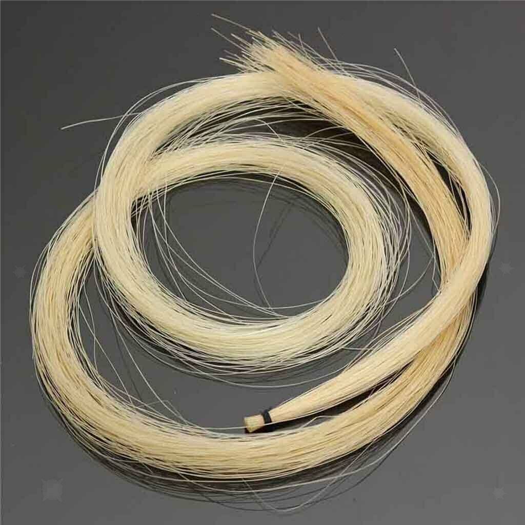 High Quality White Mongolian Horse Tail Violin Viola Cello Bow 30