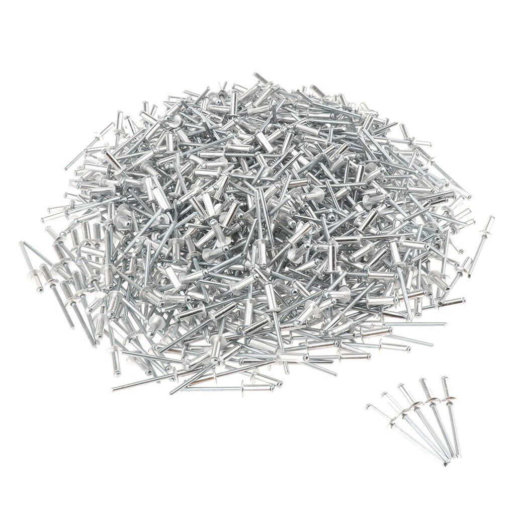 Stainless Steel Domed  Rivet Fastener Assortment Kit - 500 Pieces - 304 Grade