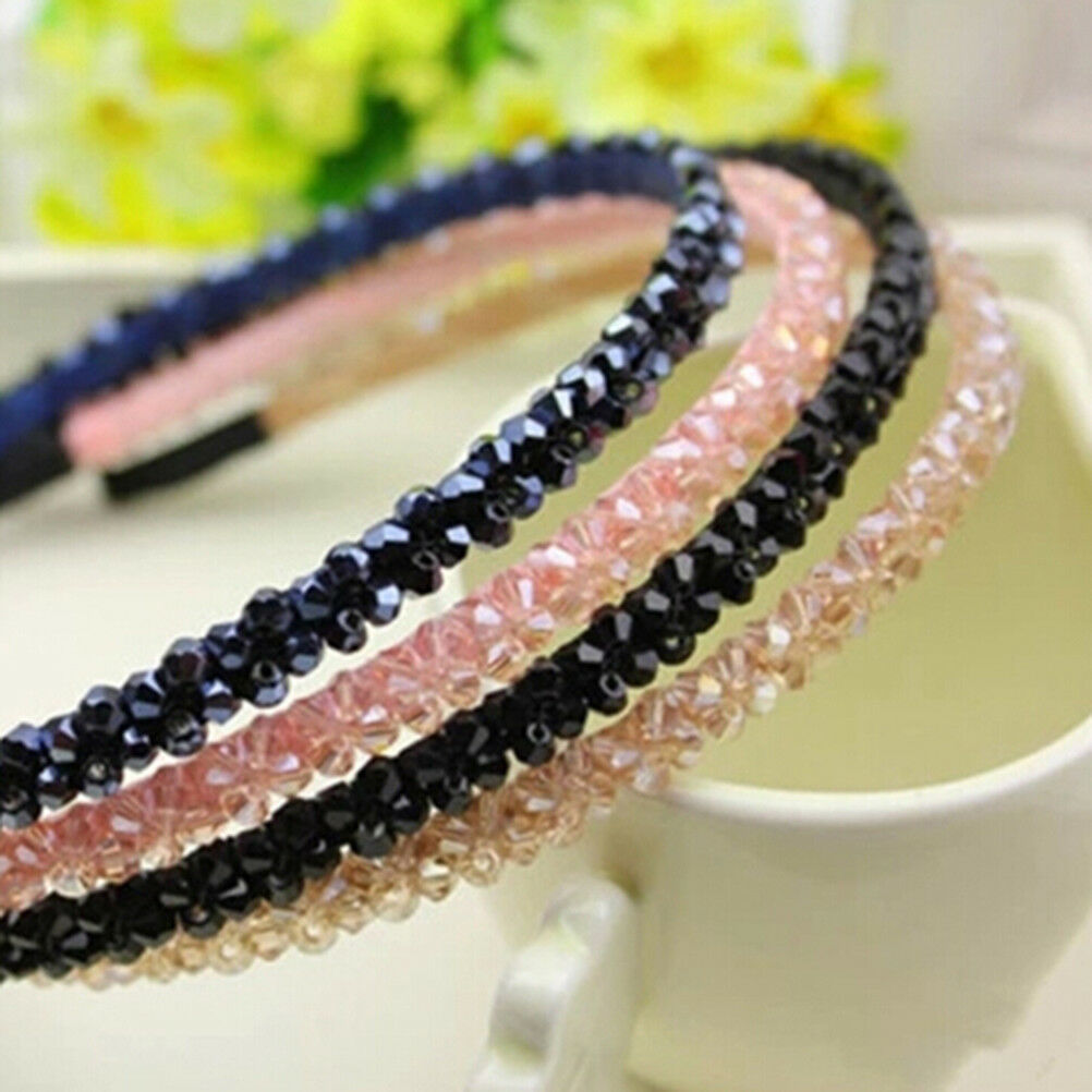 Women Girl Metal Crystal Hairband Headband Beautiful Jewelry HeadwearHair.l8