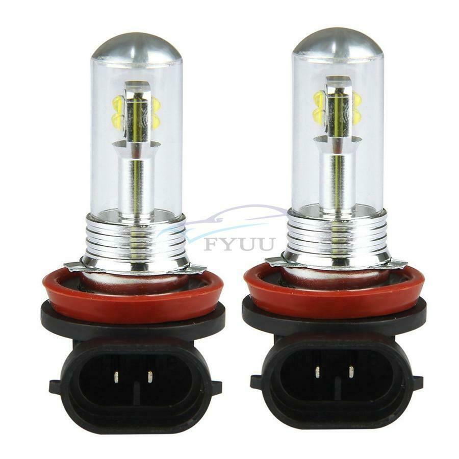 2 Pieces 6000K 80W 360°Beam LED Plug&Play Vehicle Fog Driving Light Signal Light