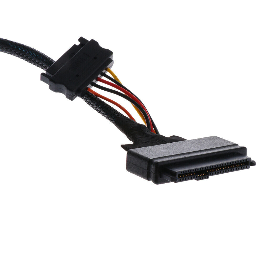 0.5m Copper core U.2 (SFF-8639) to HD Mini-SAS (SFF-8643) Cable for 2.5" SSD