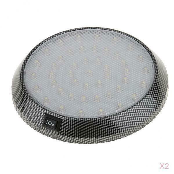 2X Universal DC 12V 46-LED Car White Interior Dome Reading Light Super Bright