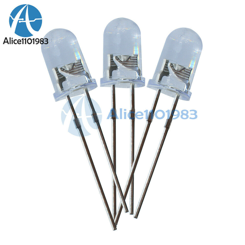 1000PCS F5 5MM White Color White Light Round Superbright LED Lamp