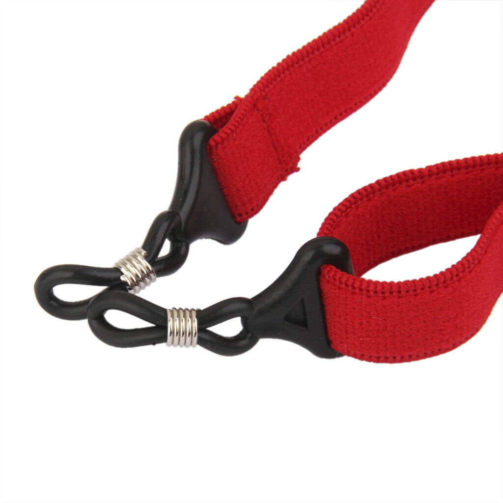Elastic Nylon Sport Glasses Eyewear Sunglasses Cord Anti Slip Holder Red