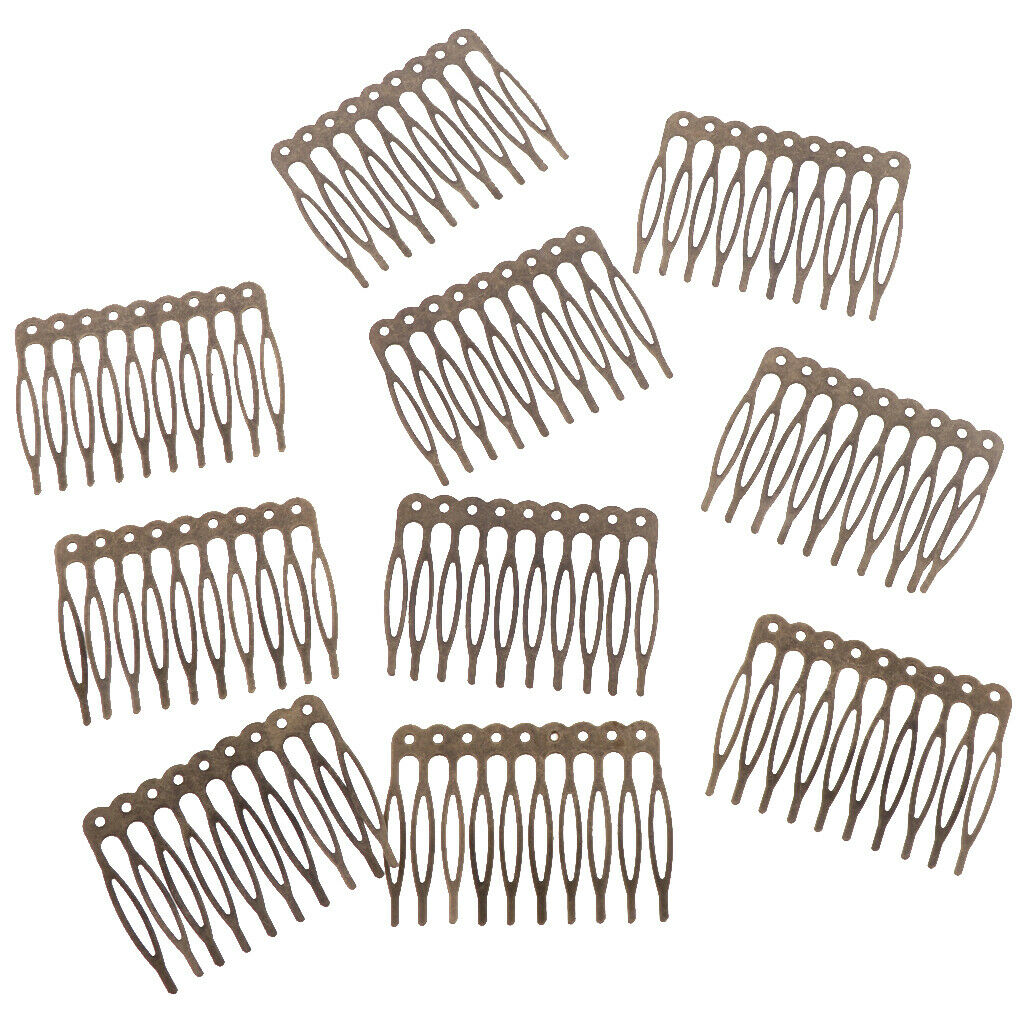 20pcs 5/10 Teeth DIY Metal Wire Hair Clip