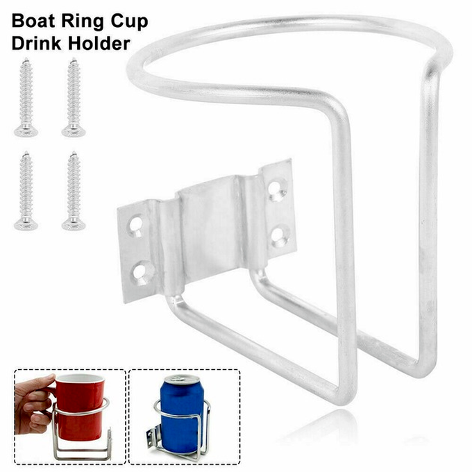 2PCS Stainless Cup Drink Holder Ring Marine Boat Car Truck Camper RV Universal