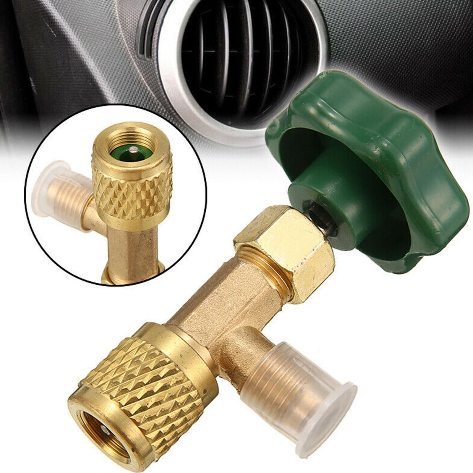 1/4 SAE Auto AC Can Tap Valve Bottle Opener For R22 R134a R410A Gas Refrigerant