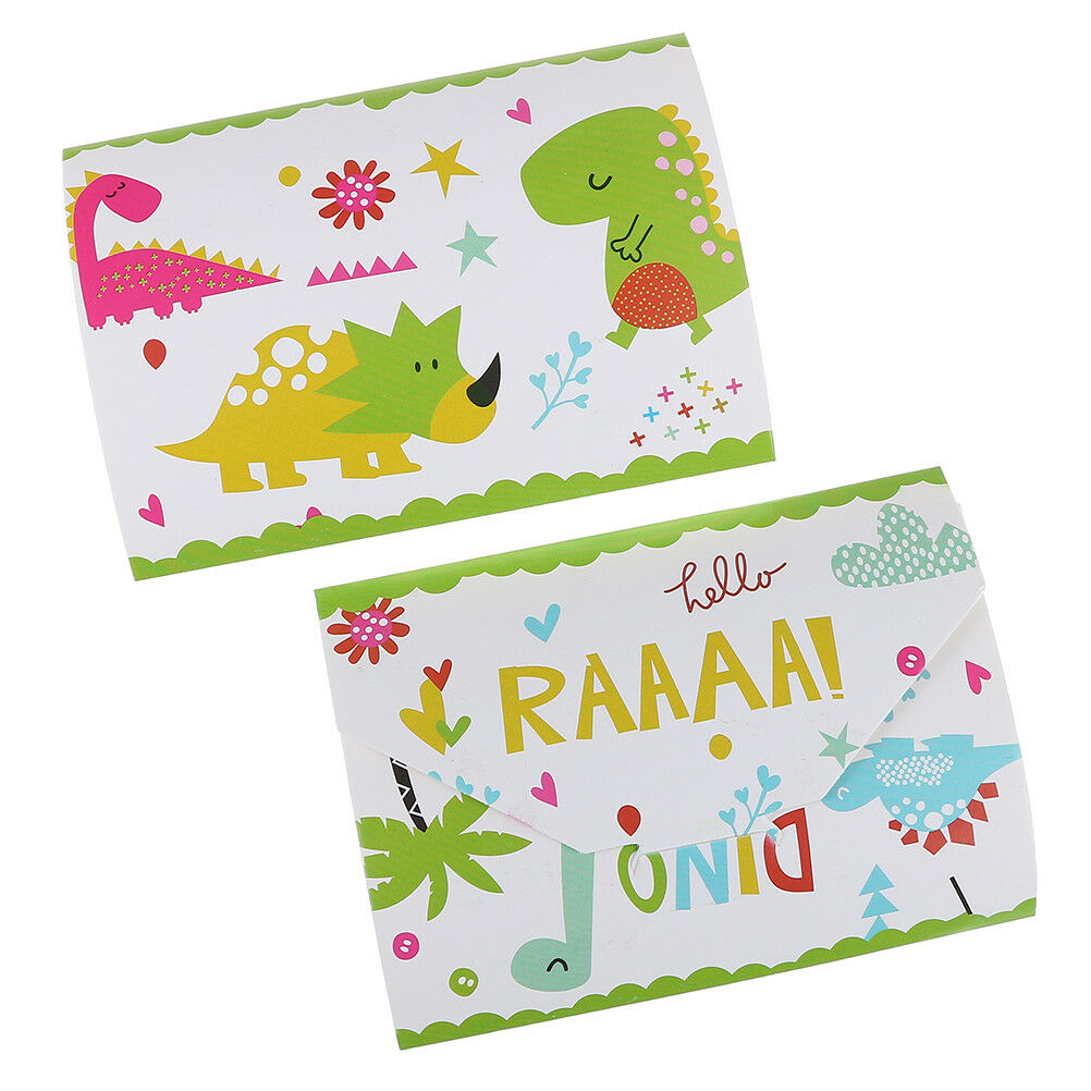 12pcs Dinosaur invitation cards dinosaur cards kids birthday party invitatioBDD