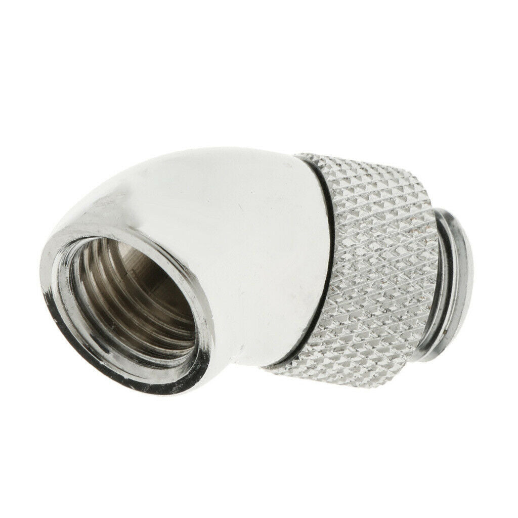 Premium G1/4 Thread Rotary Fitting Extender 45 Degree Angle Water Cooling .