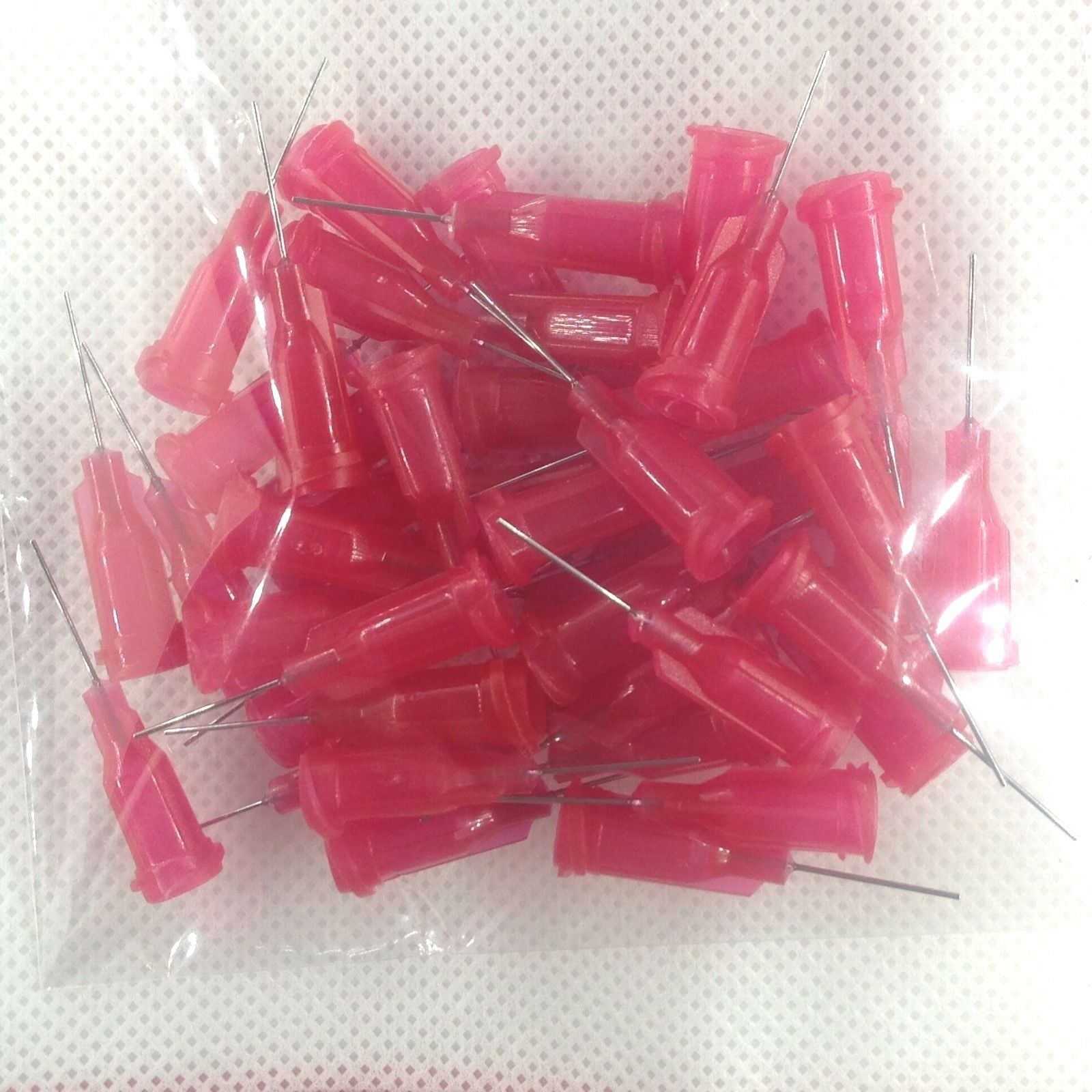50pcs 1/2" 25Ga Dispensing Needle Tip For Liquid Dispenser Adhesive Glue 0.5"