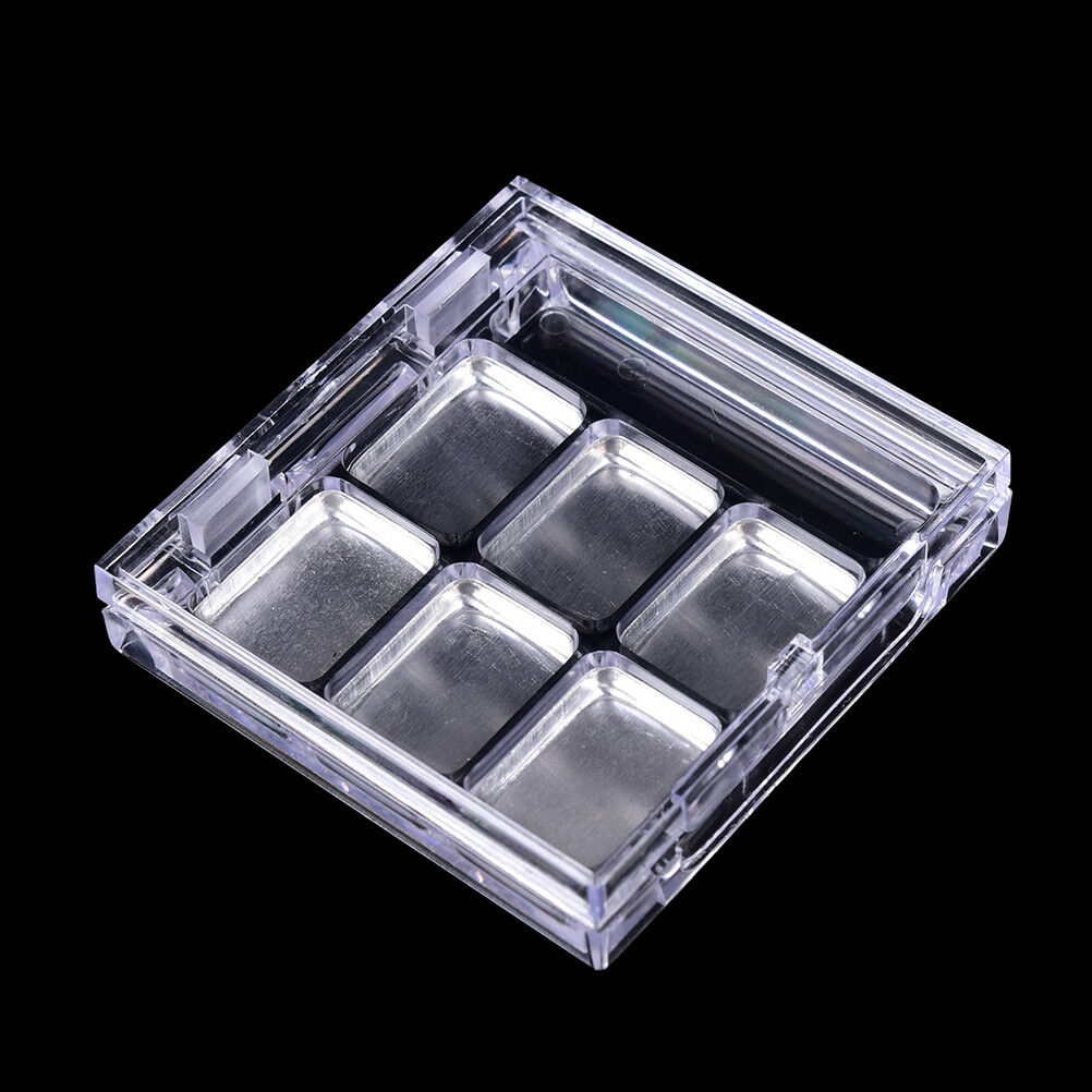 Empty 6Square Grid Eyeshadow Lipstick   Box Case Cosmetic Packing+Palett ouJ Ad