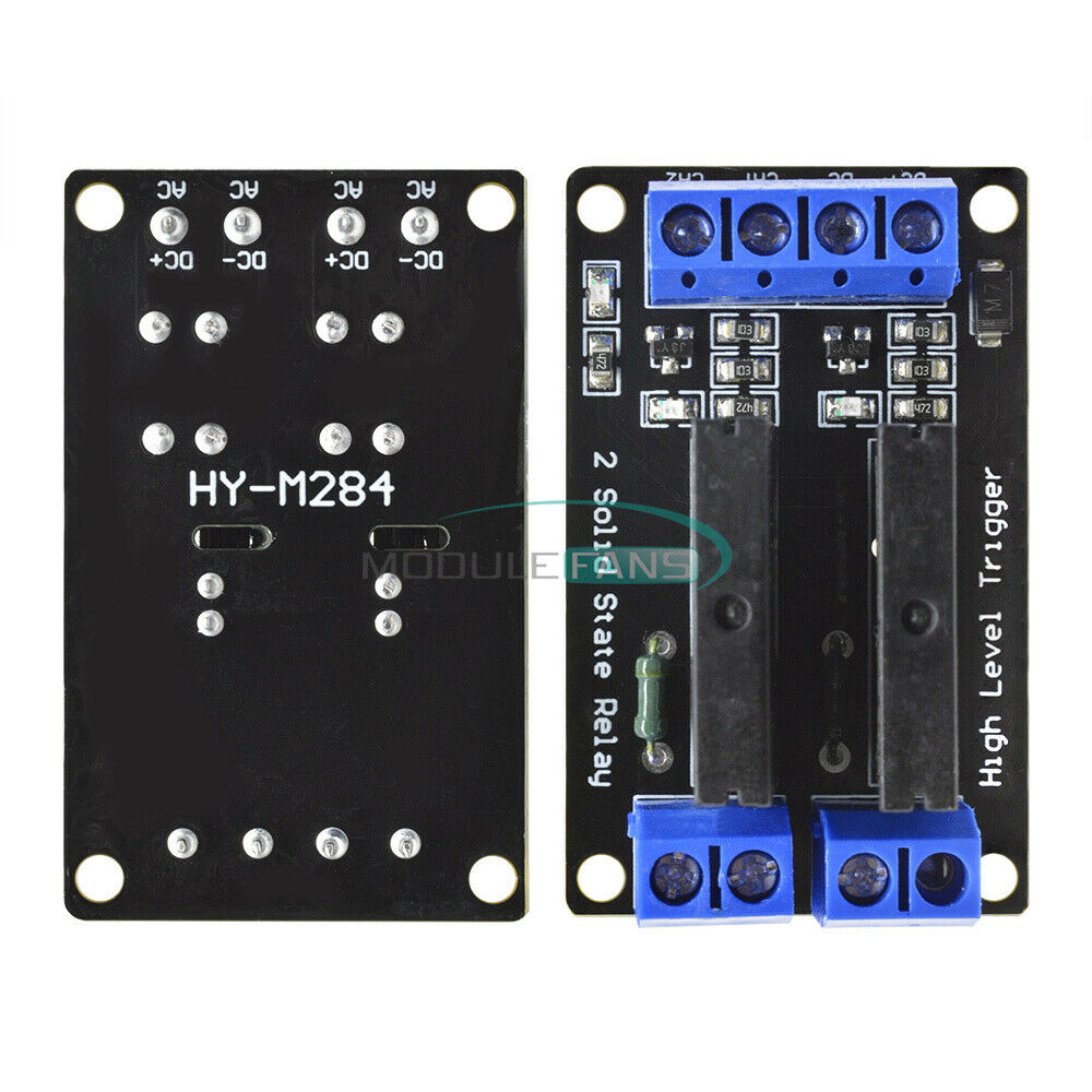 5V 2 CH OMRON SSR G3MB-202P Solid Relay Module with Resistive Fuse For Arduino M