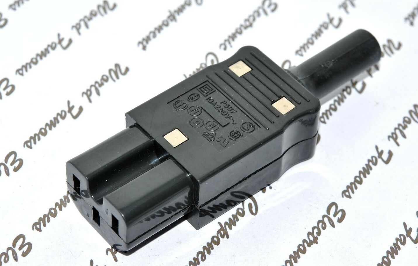 1pcs- SCHURTER P597 IEC 10A 250Vac  Re-wireable Female Plug -Connector