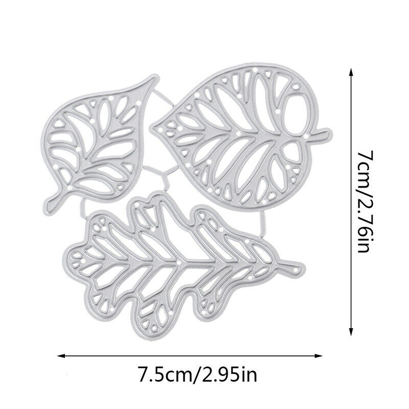 Leaf Decoration Metal Cutting Dies Stencil Scrapbooking Album Embossing Craf Rf