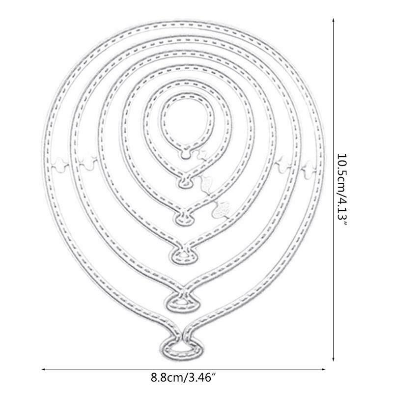 Balloon Metal Cutting Dies Stencil DIY Scrapbooking Album Paper Card Template