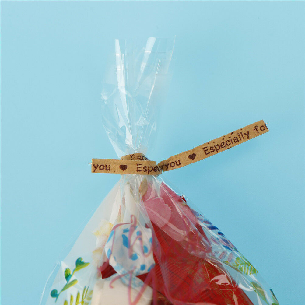 100x Gift Wrapping Especially For You Twist Ties for Cookie Candy Bag Seal.l8