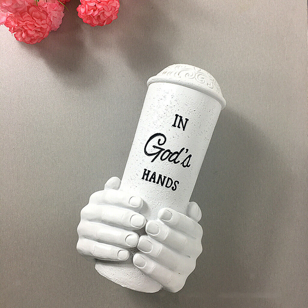 God's Hand Flower Vase Memorial Chic Planter for Home Bedroom Decor Ornament