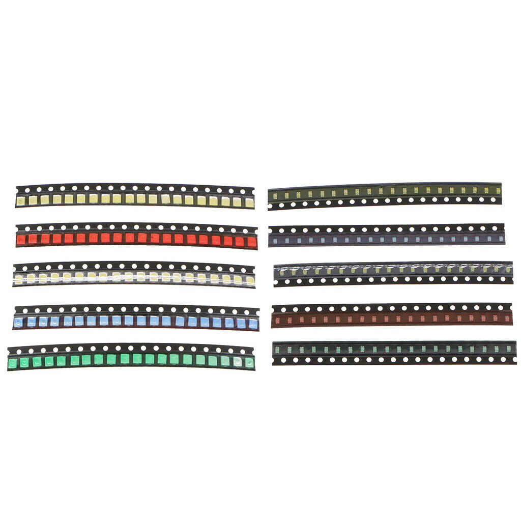 200pcs SMD LED Diode Lights Assorted Kit Super Bright SMD LED Kit 0805