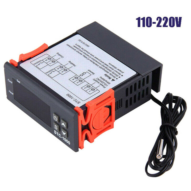 Digital 220V STC-1000 Temperature Controller Thermostat Regulator+Sen Lp XC