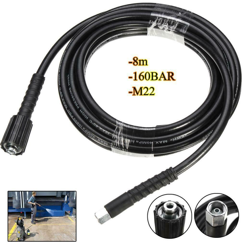8 meter high pressure cleaner hose Jet Wash Lance M14 thread 14mm