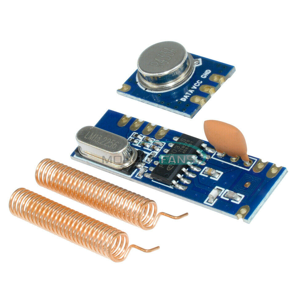 STX882 ASK 433MHz Transmitter & Receiver Module /w Nickel-plated Antenna