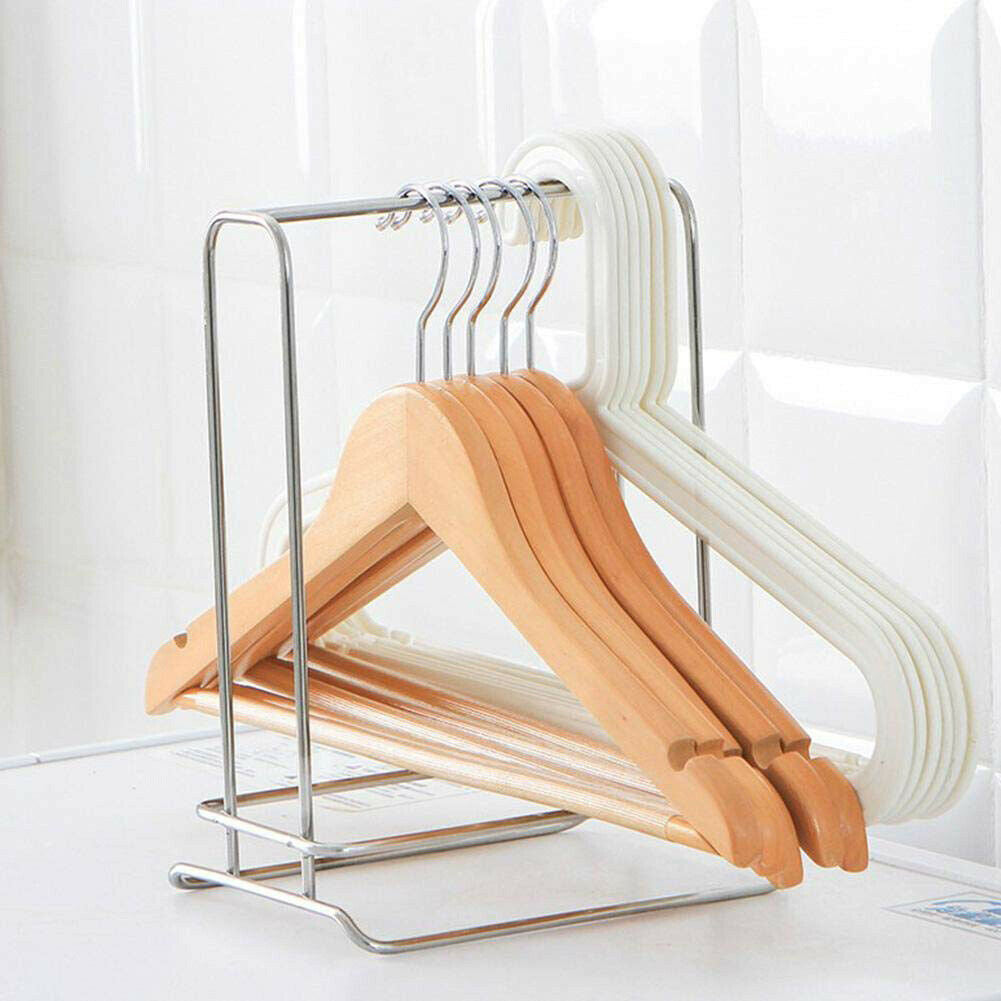 Hanger Storage Rack Stainless Steel Drying Hanger Organizer for Laundry Rooms