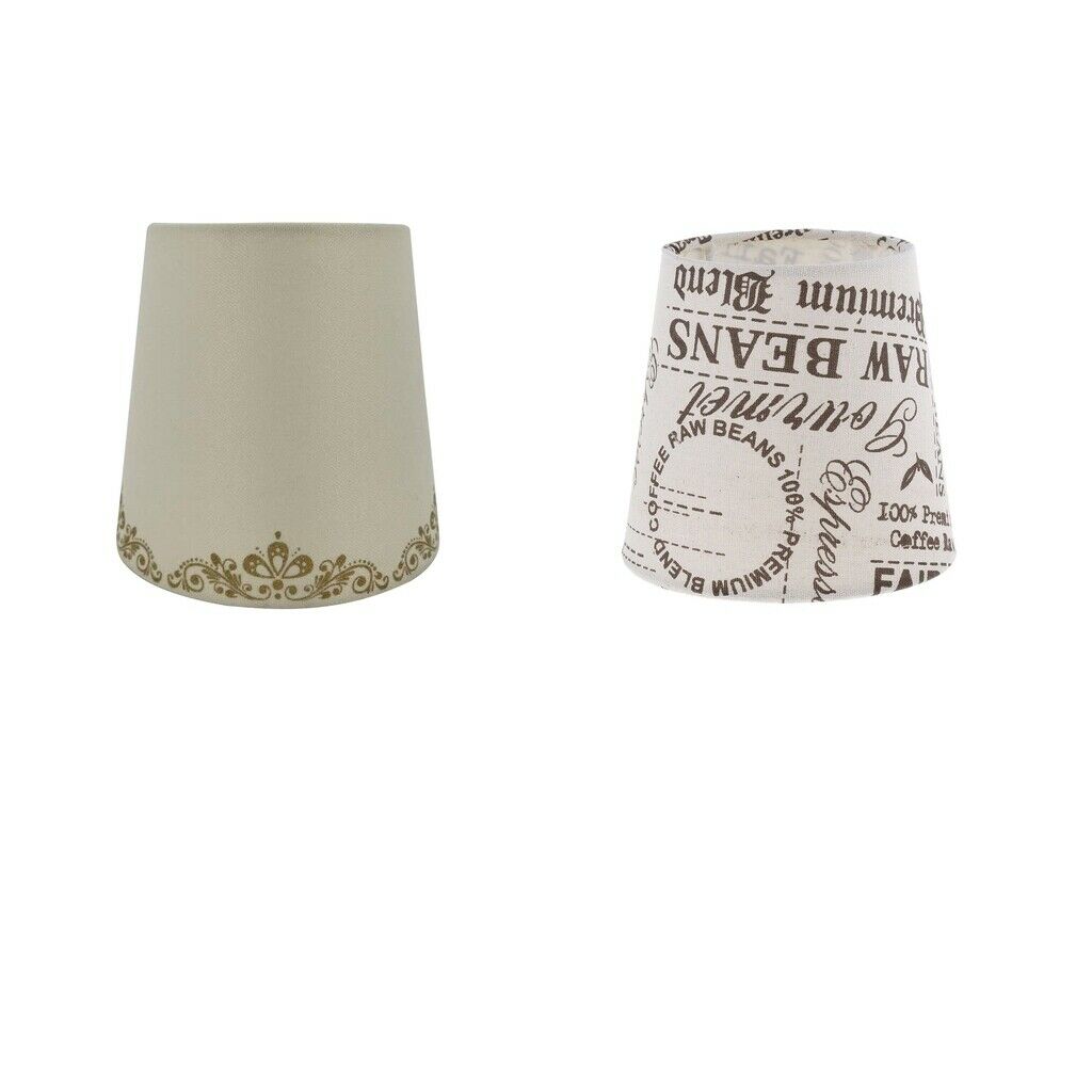 2x Linen Lamp Shade Small Pendant Light Chandelier Lamp Cover Floor Light