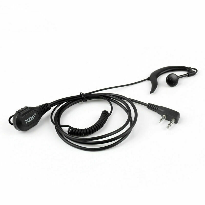 1x G-Shape Earpiece Headset PTT MIC For Kenwood RETEVIS BaoFeng UV5R H777 888s B