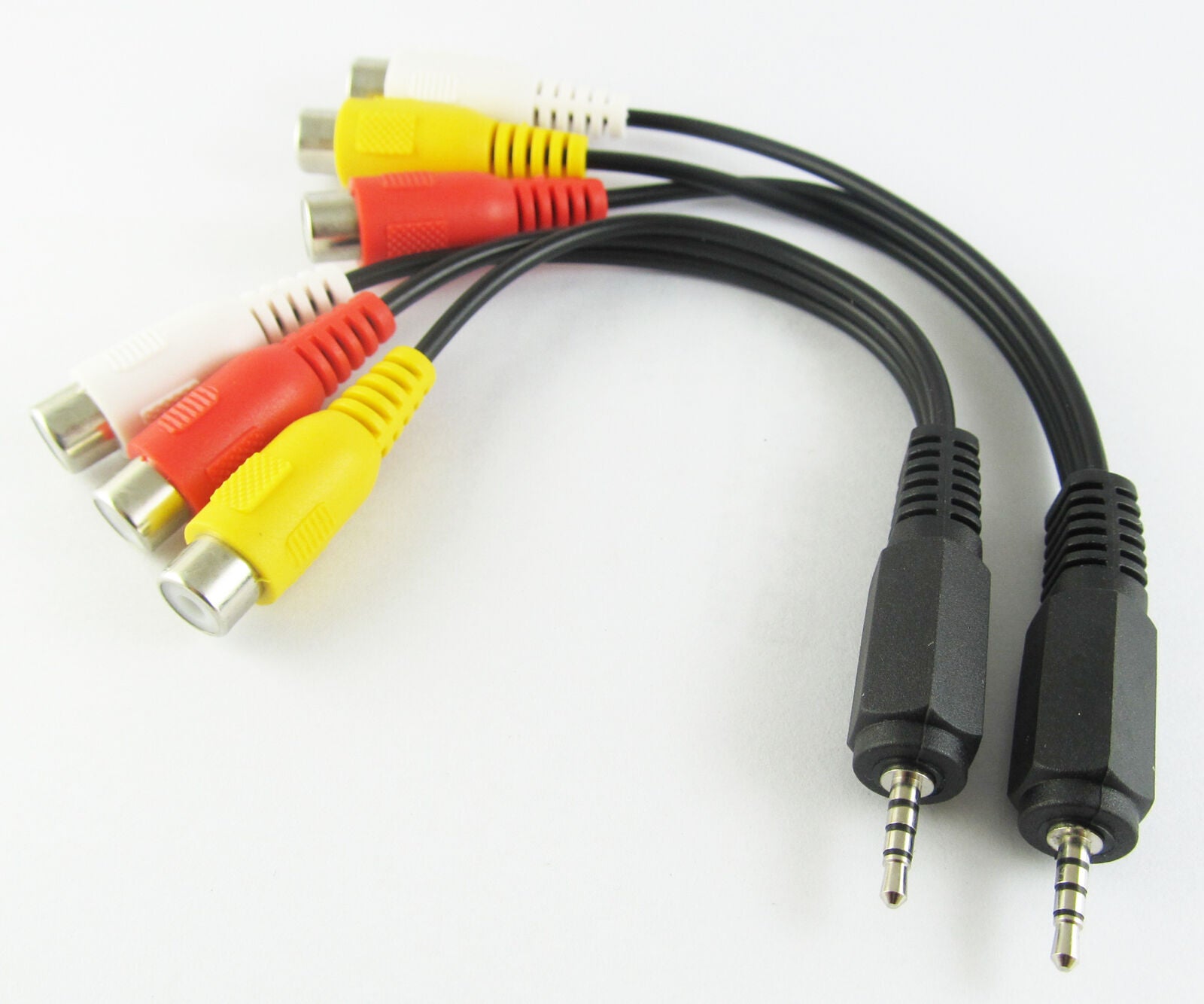 1pc 15cm Audio Video Joint Adapter Cable 2.5mm Male Plug to 3 RCA Jack Female