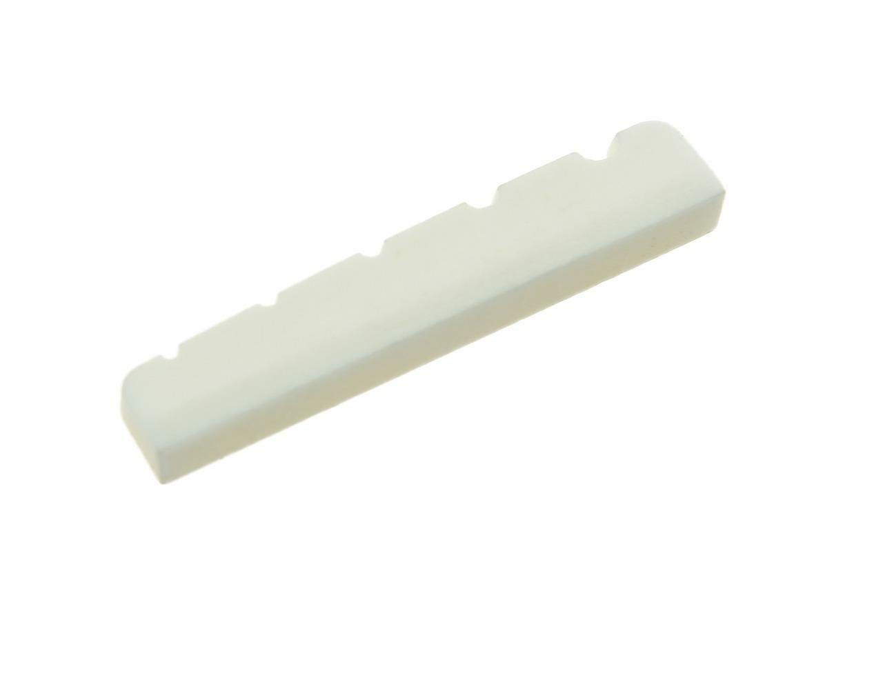 45mm Pure Bone Nut Flat Bottom Slotted 5 String Bass Guitar Bone Nut 45x6