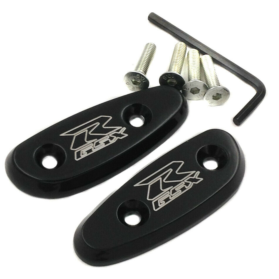 For 01-05 Suzuki GSXR GSX-R600 GSX-R750 NEW Mirror Block Offs Off Base Plates