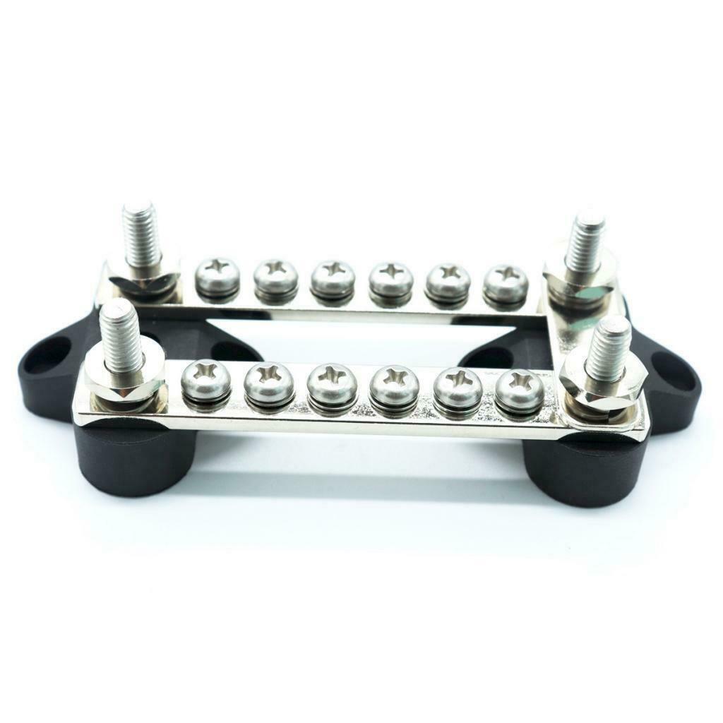 Boat 100A Dual Row Bus Bar Distribution Block with 16 Terminals