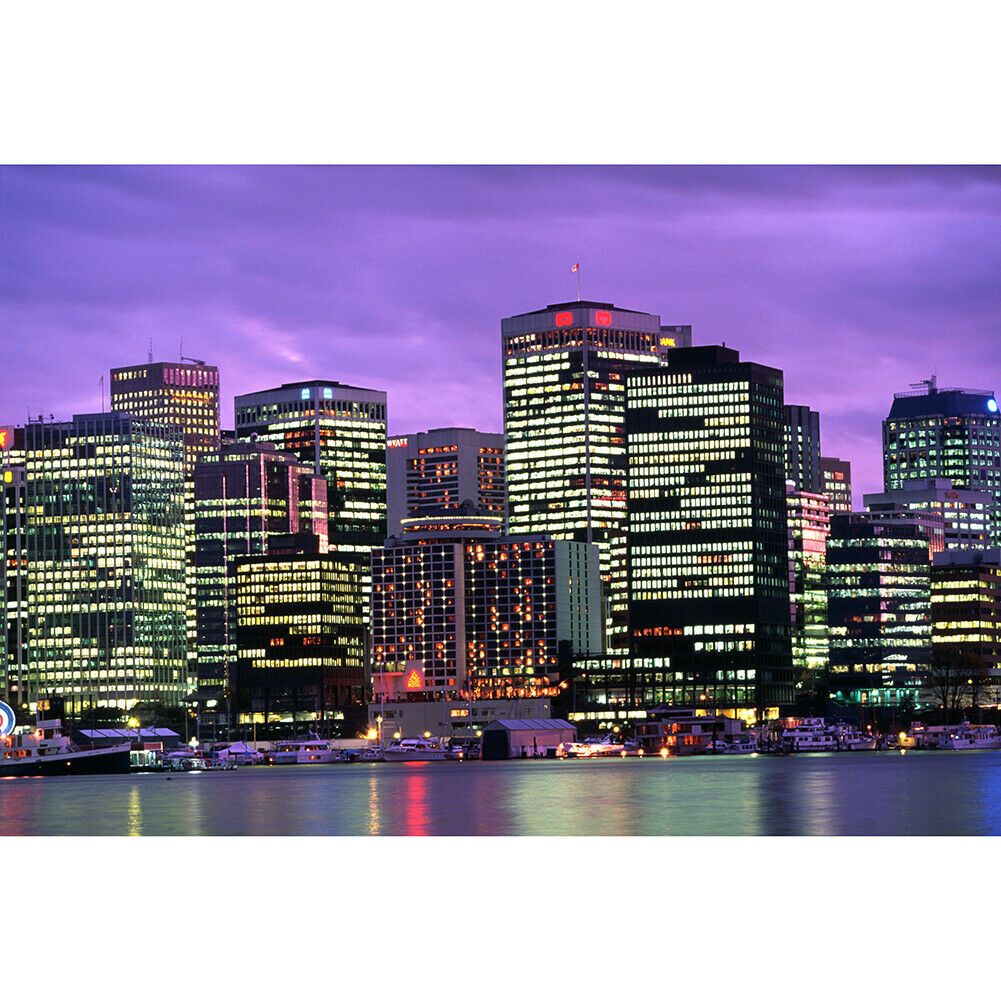1000pcs DIY Jigsaw Paper Puzzle City by Night Assembling Landscape Pictures @