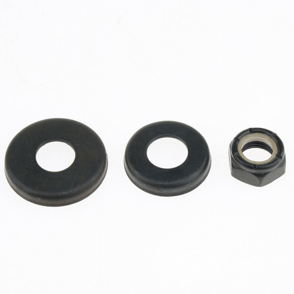 5X 4pcs Replacement Longboard / Skateboard Bushings Washers Cup with Nuts Black