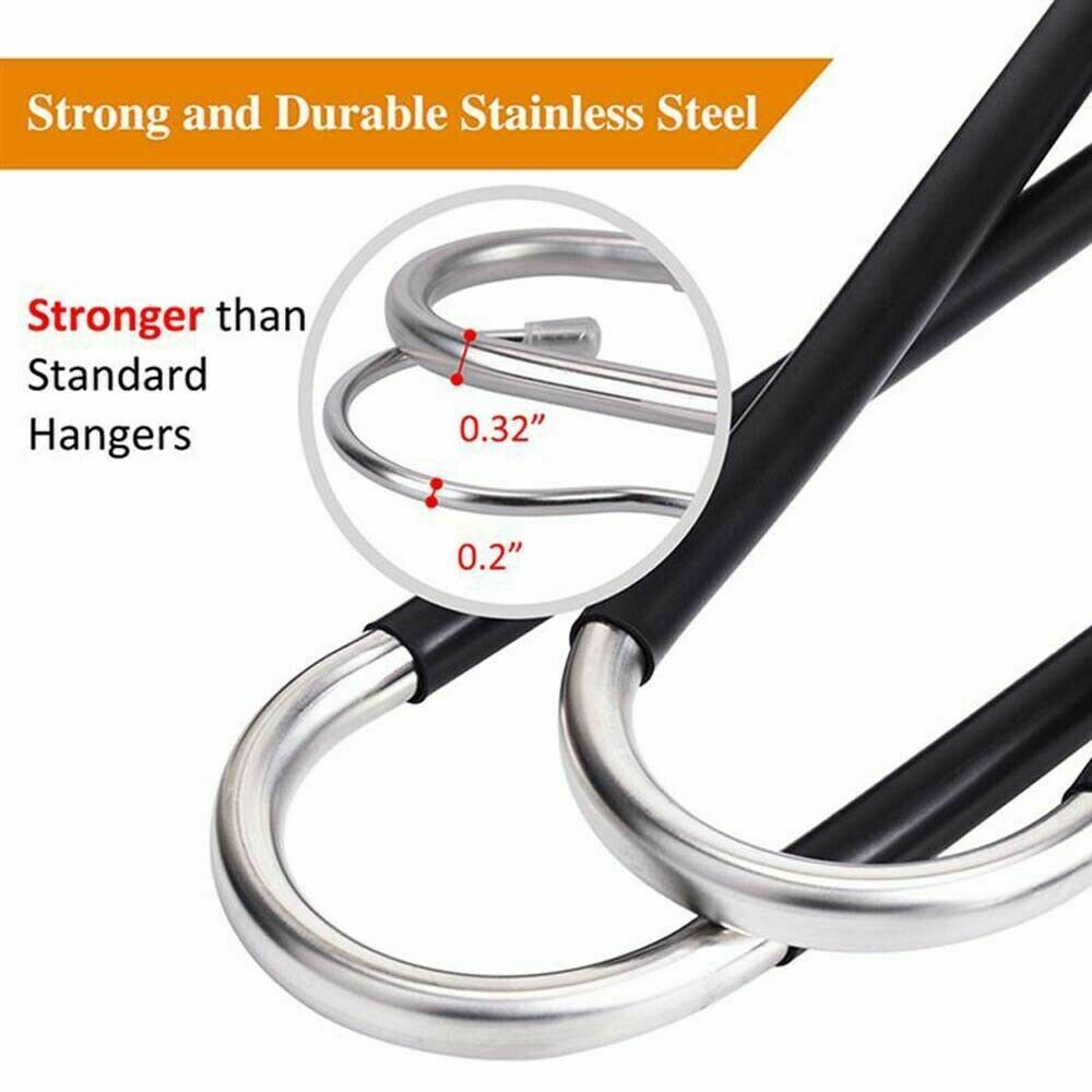 Space Saving Slack Hangers Organizer for Clothes Trousers Jeans Shirts Pants~~US