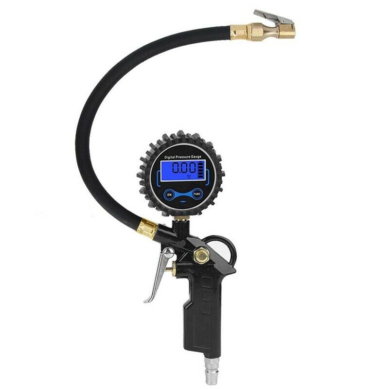 Digital Tire Pressure Gauge, 200 PSI American Air Chuck Pressure Gauge 0.1 DisV6