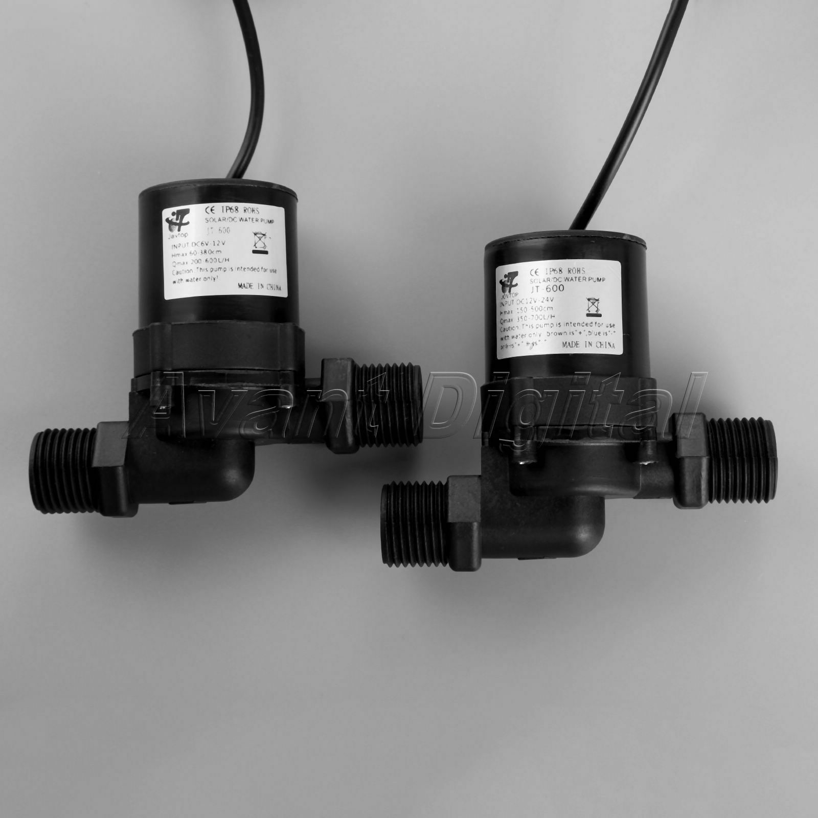 1Pc DC 12-24V 1000L/H Water Circulation Pump Brushless Motor Water Fountain Pump