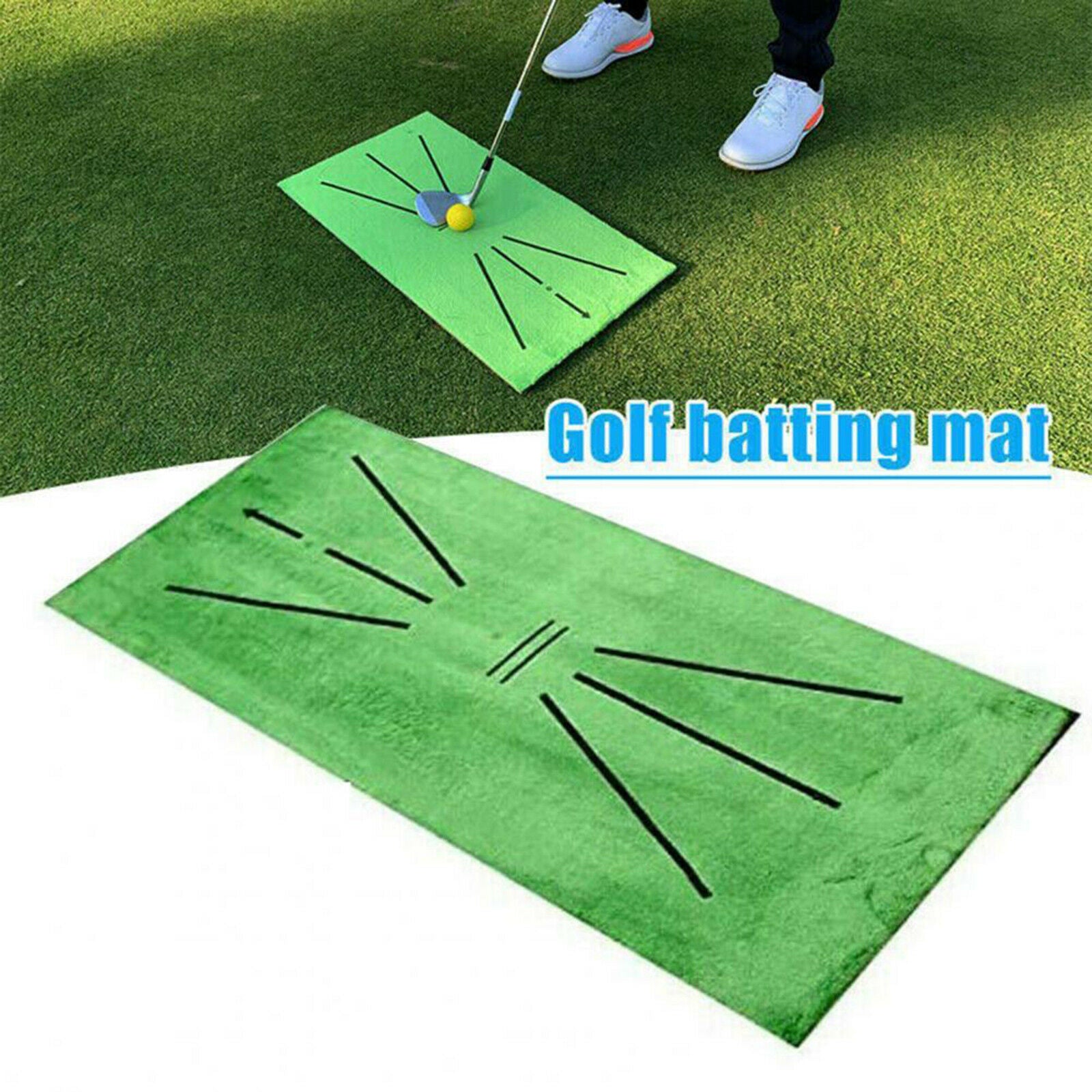 Golf Practice Mat Hitting Swing Detection Training Mat Game Indoor Outdoor