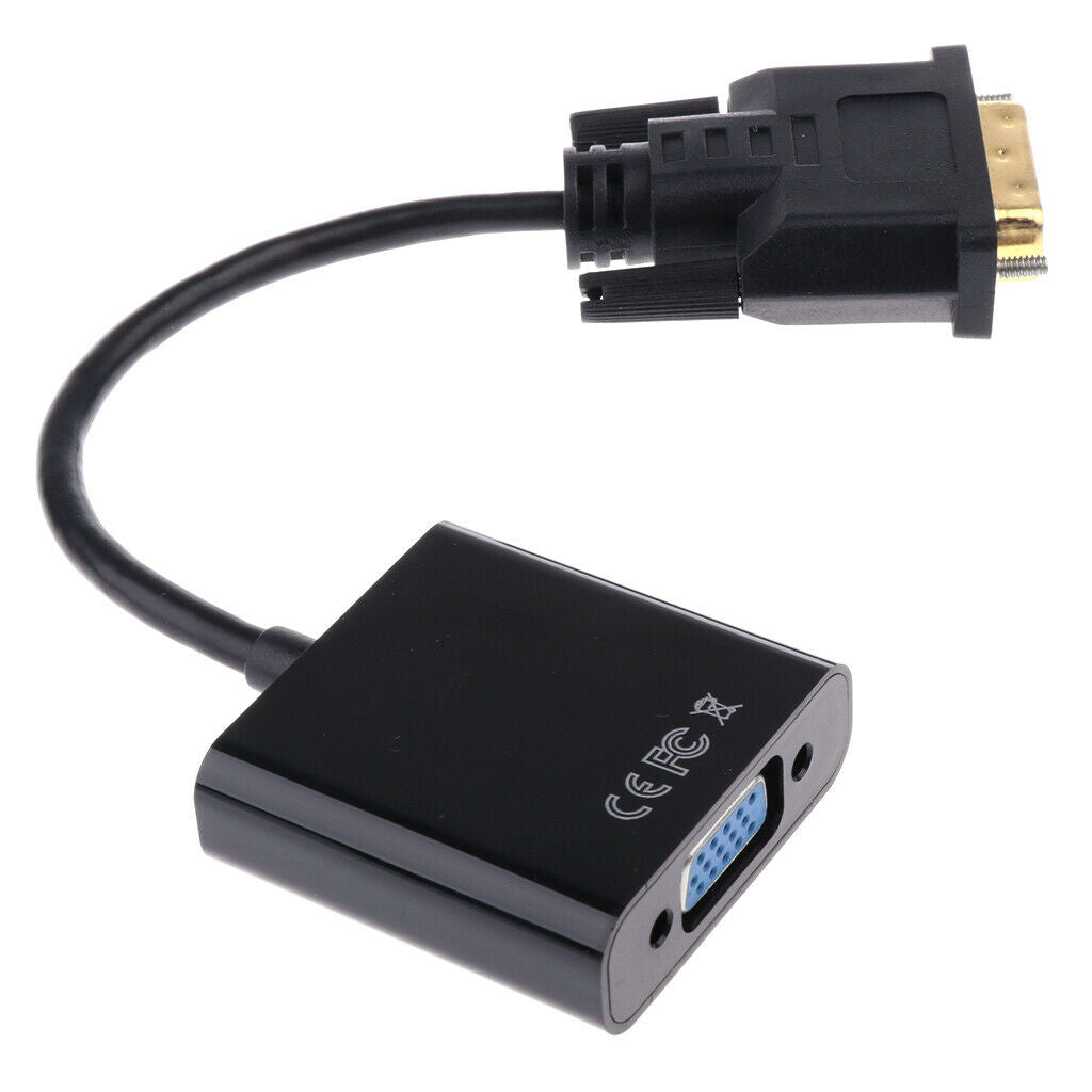 DVI To VGA Adapter Cable High-resolution DVI D 24 + 1  To VGA Socket