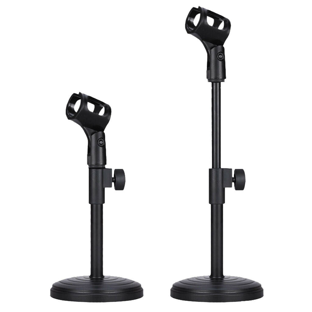 Table Microphone Stand -up Microphone Stand with Adjustable Base