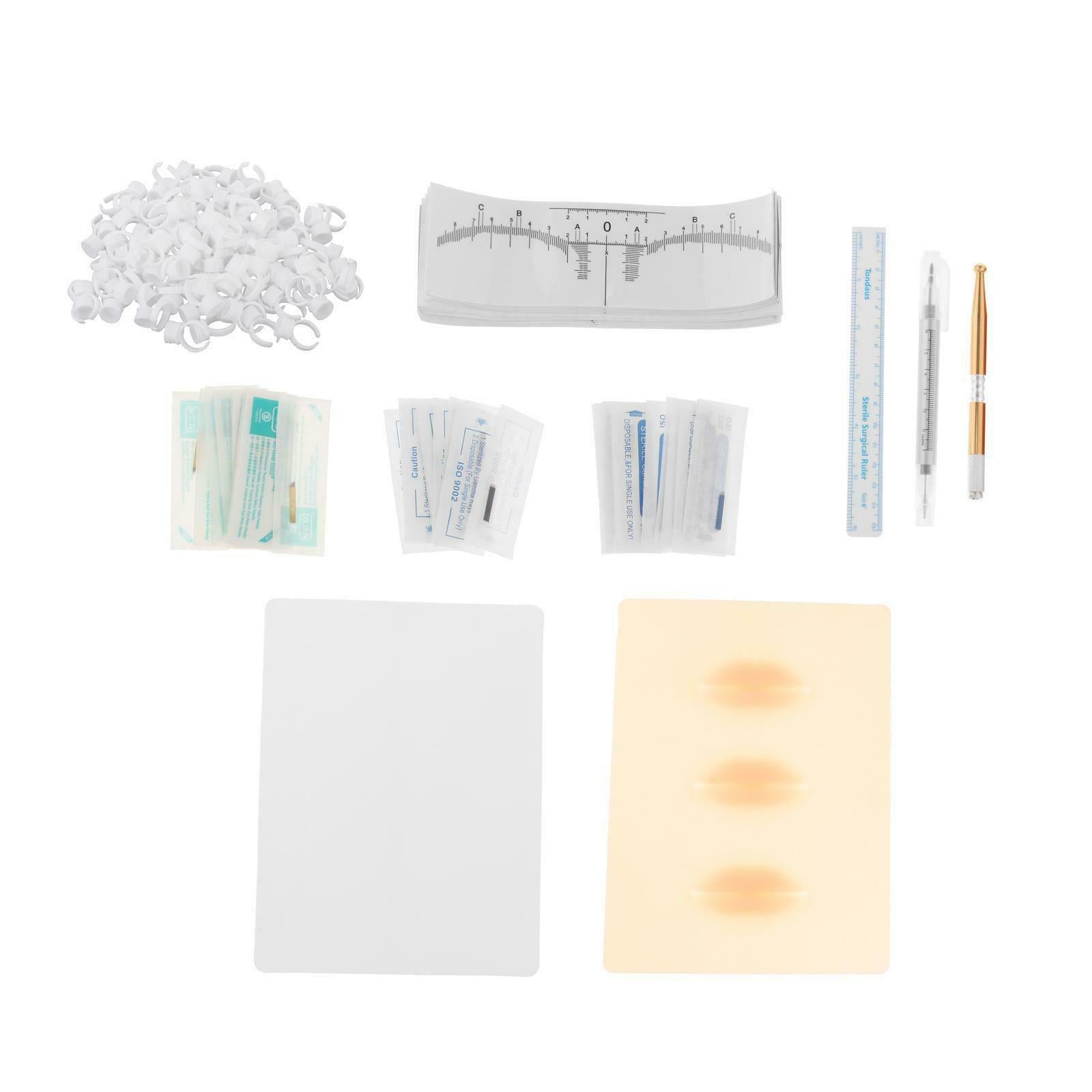 Professional Permanent Tattoo Training Pen Kit DIY Eyebrow Lip Tattoo Set