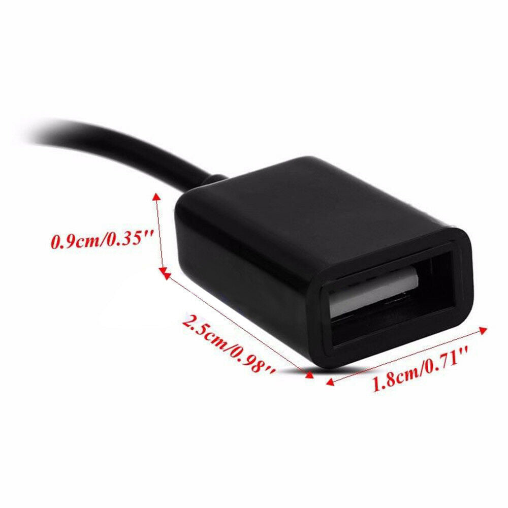 3.5mm Male AUX Audio Plug Jack To USB Female Converter Car Adapter Cable mp3 NEW