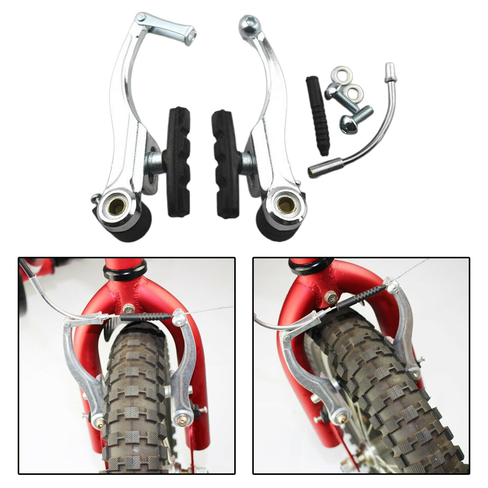 Aluminum Alloy Cycling Bikes V Brake Set Bicycle Road Bikes Front Rear
