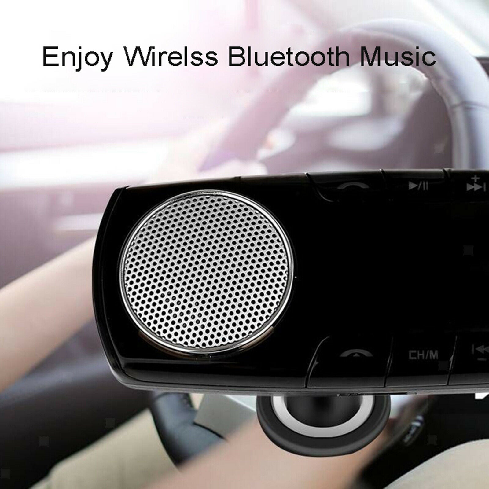 Bluetooth FM Transmitter Car Adapter Car MP3 Player w/ 1.4'' Screen w/Mic