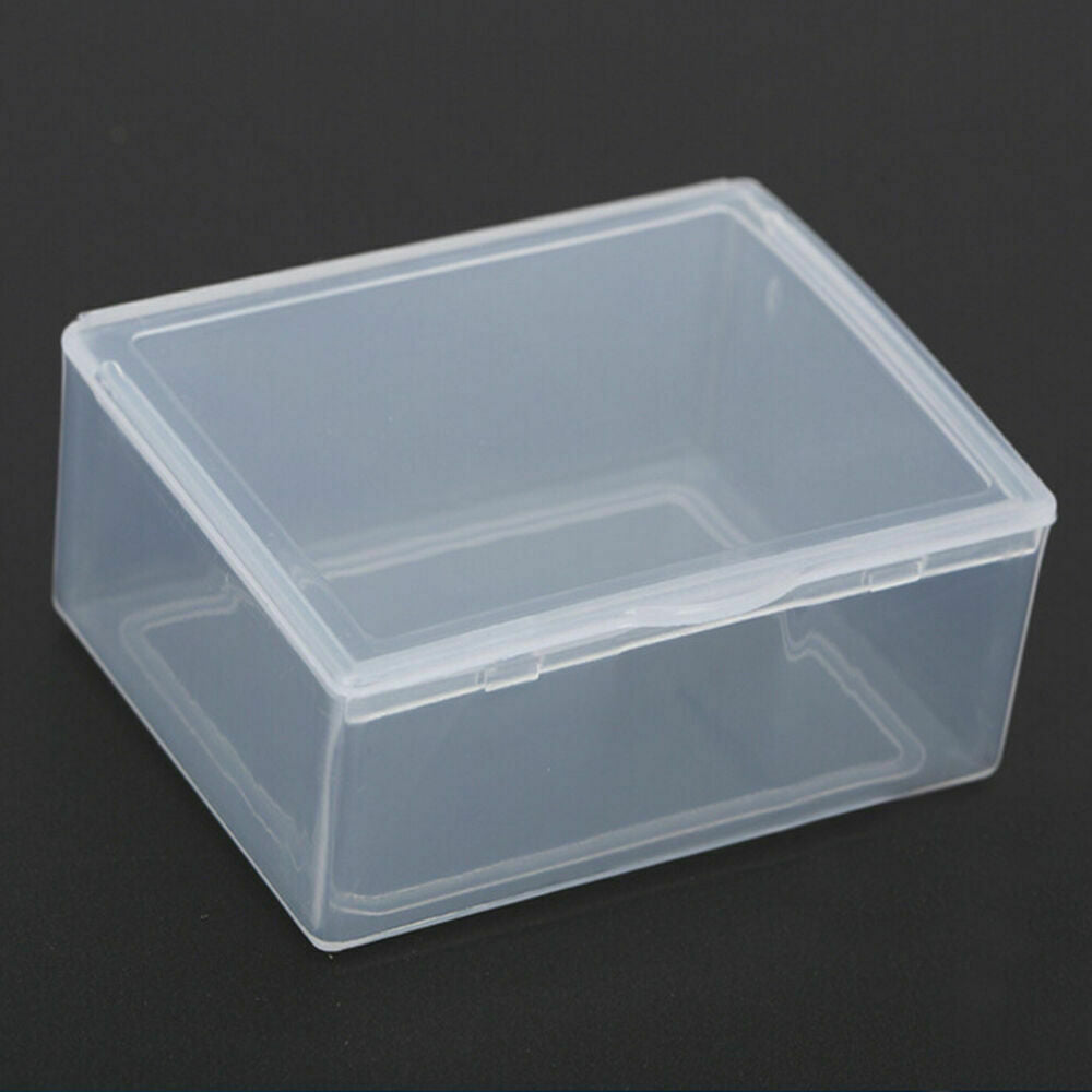 5 Pcs Clear Storage Box Plastic Jewelry Earrings Container Case Organizer Holder