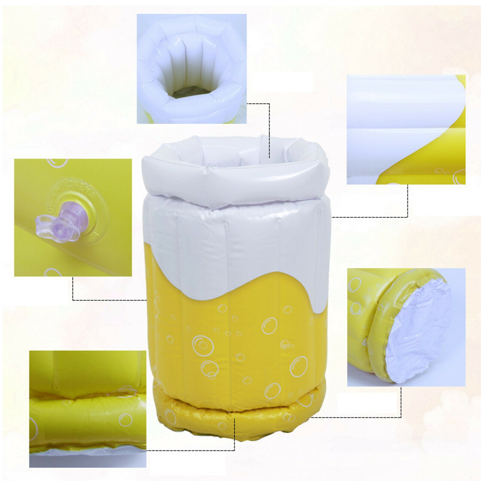 Inflatable Cooler Beverage Bottle Ice Bucket Parties Decor Accessories