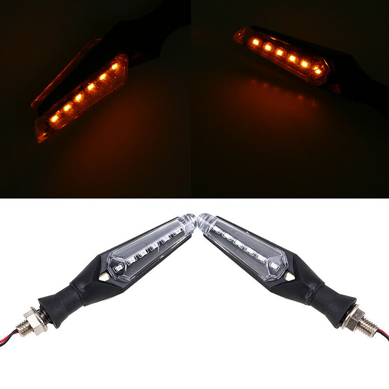 LED Turn Signal Indicator Light 10mm Mounting Bolt Lamp Motorcycle Universal Fit